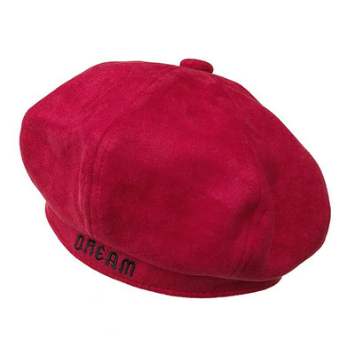 Γυναικείο μπεζ βελούδο  καπέλο σε γκρι, καφέ, μπεζ, κόκκινο και κίτρινο χρώμα