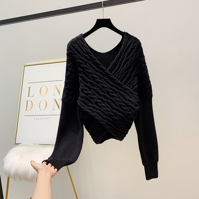 Pulover de dama cu decolteu spitz in mai multe culori