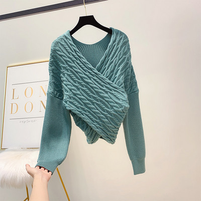 Pulover de dama cu decolteu spitz in mai multe culori