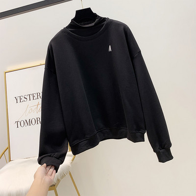 Γυναικεία casual μπλούζα με κολάρο σε τέσσερα χρώματα