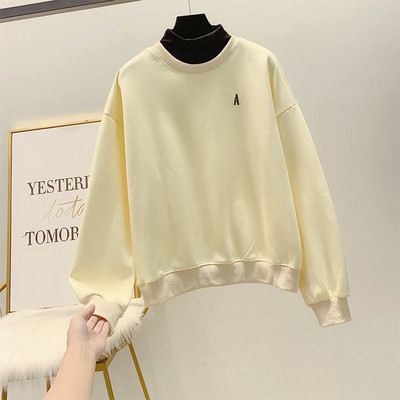 Γυναικεία casual μπλούζα με κολάρο σε τέσσερα χρώματα