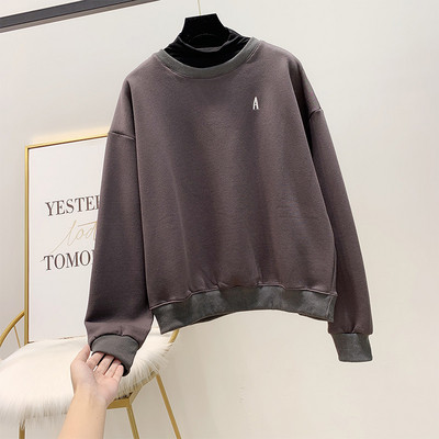 Γυναικεία casual μπλούζα με κολάρο σε τέσσερα χρώματα