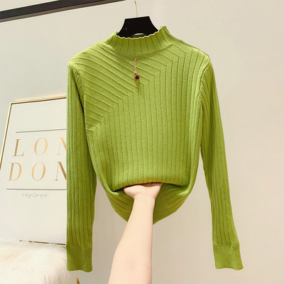 Modern női pulóver O-nyakkal, többféle színben