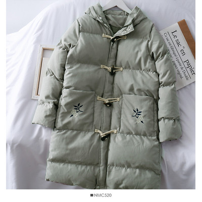 Μοντέρνο γυναικείο μπουφάν με κεντήματα και κουκούλα σε διάφορα χρώματα