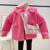 Дамско пухено палто с копчета в три цвята