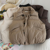 Női mellény négy színben zsebekkel