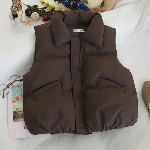 Női mellény négy színben zsebekkel