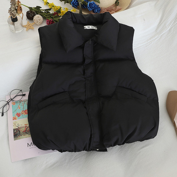 Női mellény négy színben zsebekkel