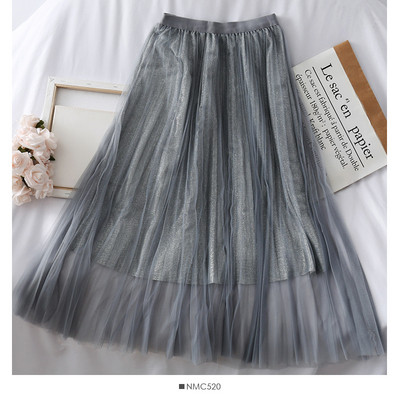 Modern női redős szoknya magas derékkal több színben