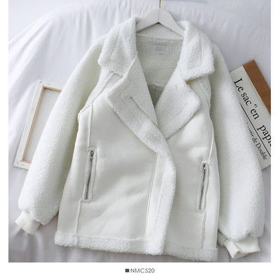 Γυναικείο παλτό με φερμουάρ και τσέπη σε διάφορα χρώματα