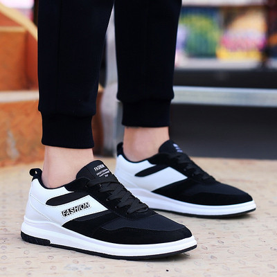 Alkalmi férfi tornacipő piros és fekete fűzővel