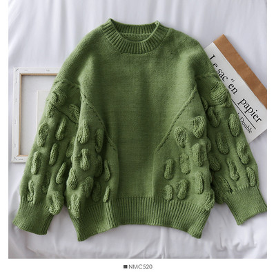 Pulover de dama casual in mai multe culori cu decolteu oval