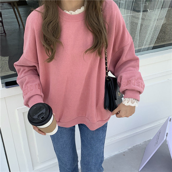 Γυναικείο φούτερ με στρογγυλη λαιμόκοψη σε τρία χρώματα