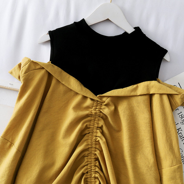 Cămașă casual de damă cu mâneci lungi și cravate în trei culori