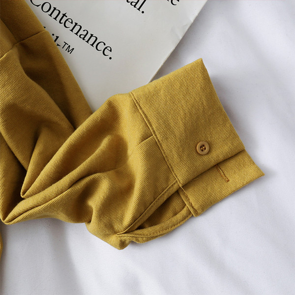 Cămașă casual de damă cu mâneci lungi și cravate în trei culori