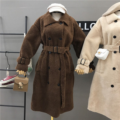 Hosszú női kabát övvel, különböző színekben