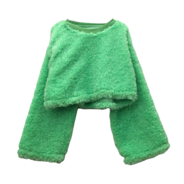 Pulover de damă din puf cu mâneci largi în patru culori