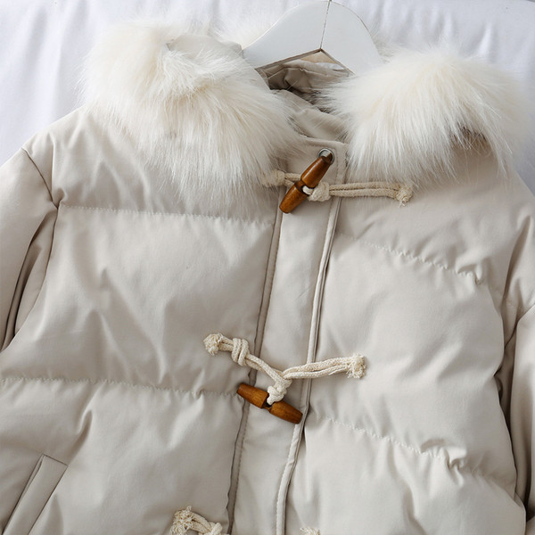 Geaca casual dama cu puf si sireturi in trei culori