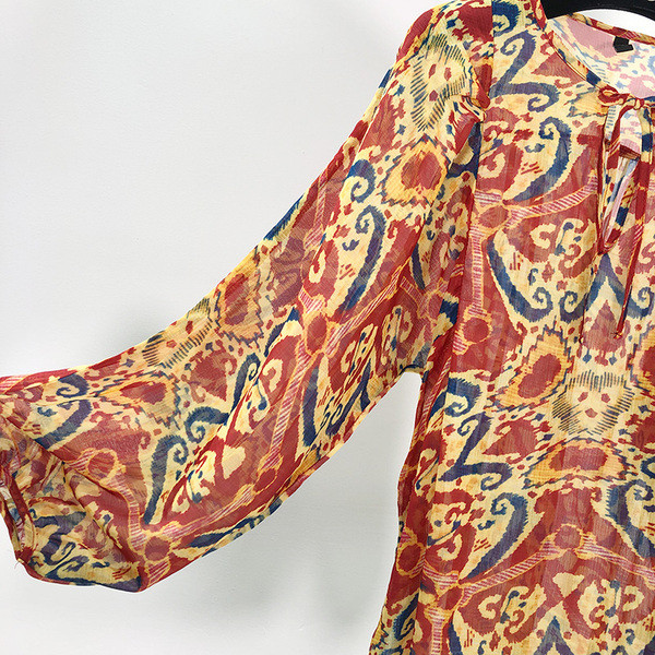 Tunica de dama din sifon cu model colorat