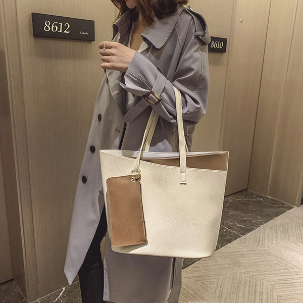 Öko bőrből készült modern női táska többféle színben