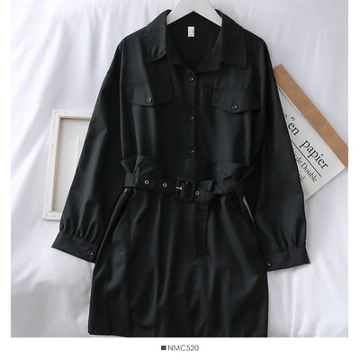 Rochie casual de dama cu curea si nasturi in trei culori