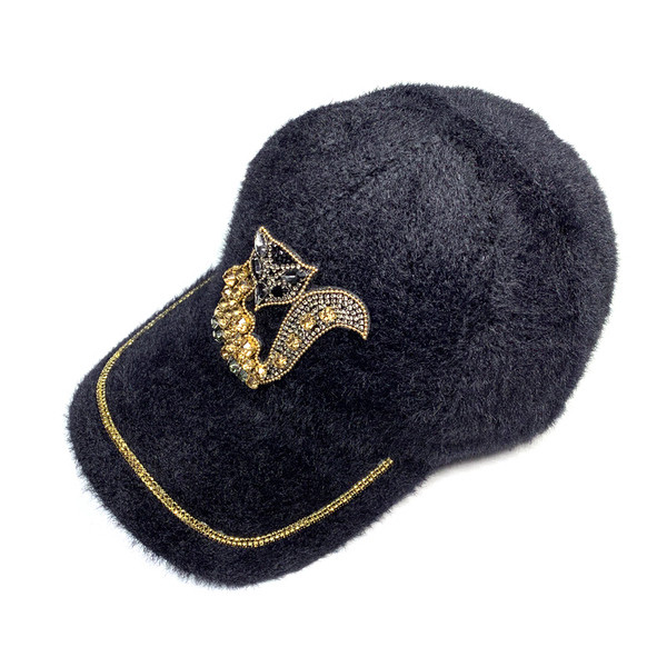 Palarie de dama moderna cu vizor si pietre