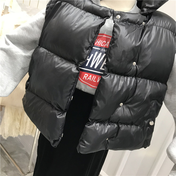 Vesta casual dama in negru si bej