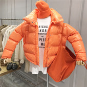 Καθημερινό γυναικείο μπουφάν με ψηλό γιακά σε διάφορα χρώματα