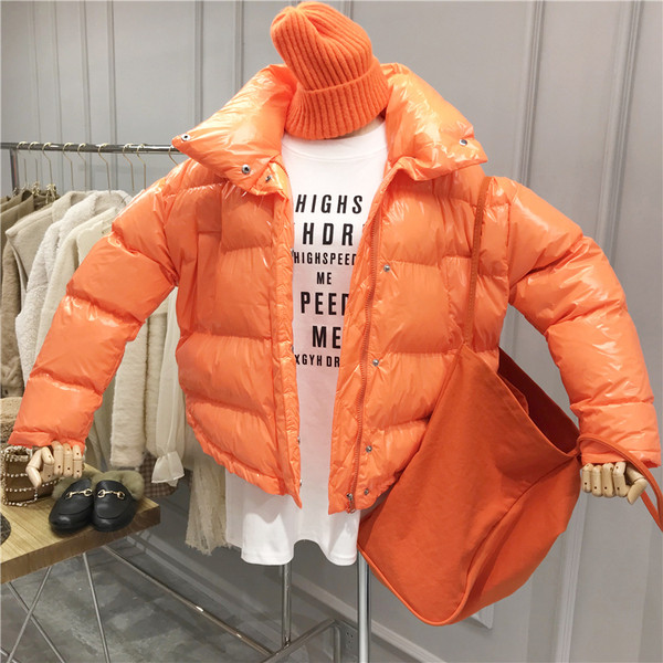 Καθημερινό γυναικείο μπουφάν με ψηλό γιακά σε διάφορα χρώματα