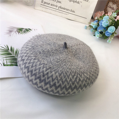 Μοντέρνα γυναικείο καπέλο μπερές σε μαύρο, πορτοκαλί, μπεζ, καφέ, κίτρινο και γκρι χρώμα