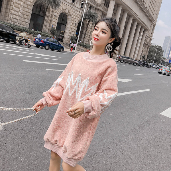 Rochie lunga din puf cu perle in doua culori