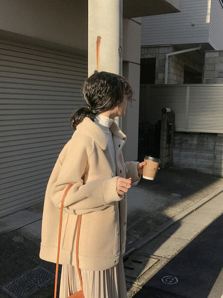 Дамско зимно  пухено палто с копчета в три цвята 