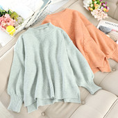 Casual γυναικείο πουλόβερ με στρογγυλη λαιμόκοψη σε διάφορα χρώματα