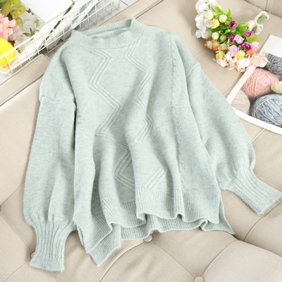 Casual γυναικείο πουλόβερ με στρογγυλη λαιμόκοψη σε διάφορα χρώματα