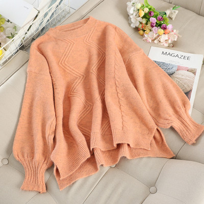 Casual γυναικείο πουλόβερ με στρογγυλη λαιμόκοψη σε διάφορα χρώματα