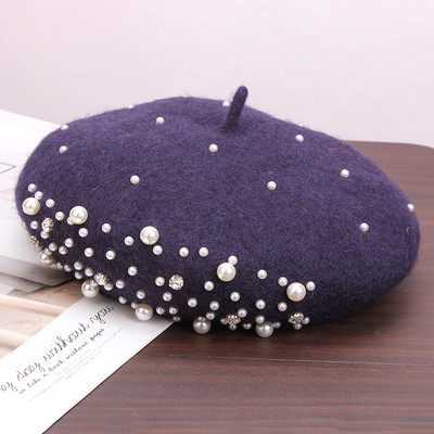 Μοντέρνο μπερές με πέρλες  και πέτρες