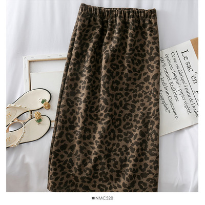 Μοντέρνα γυναικεία φούστα με ψηλή μέση και ελαστική ζώνη σε δύο χρώματα