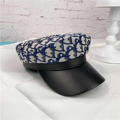 Κομψό  γυναικείο καπέλο σε καφέ, μπλε και μαύρο χρώμα