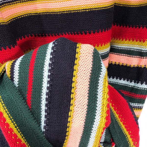 Hosszú csíkos szoknya elasztikus derékkal