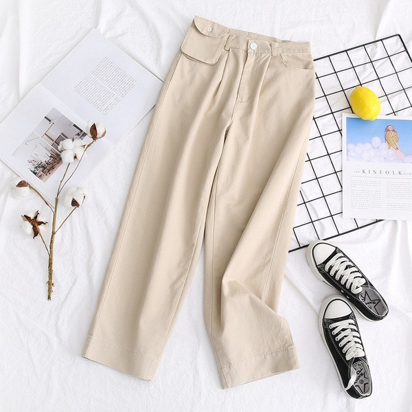 Új modell női nadrág bézs zsebekkel