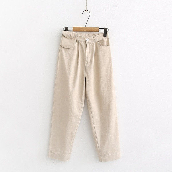 Új modell női nadrág bézs zsebekkel