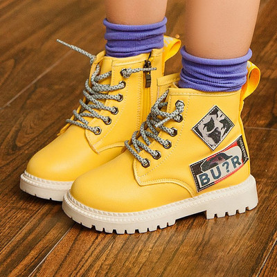 Cizme copii pentru fete cu talpa aspra in trei culori