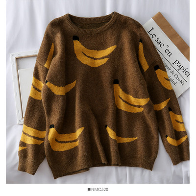 Μοντέρνο γυναικείο πουλόβερ με εφαρμογή και οβάλ λαιμόκοψη σε δύο χρώματα