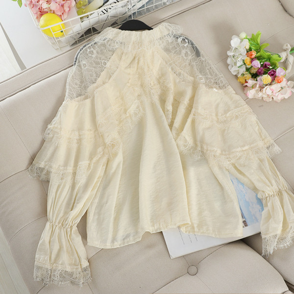 Cămașă elegantă de damă cu mâneci lungi în patru culori