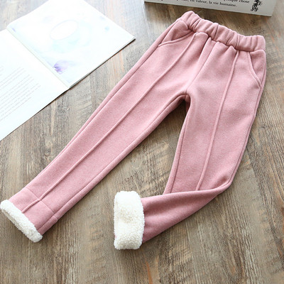 Μοντέρνο παιδικό παντελόνι με απαλή επένδυση για κορίτσια σε διάφορα χρώματα