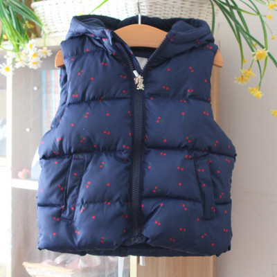 Μοντέρνο γυναικέιο γιλέκο με κουκούλα και εφαρμογή σε λευκό και μπλε χρώμα