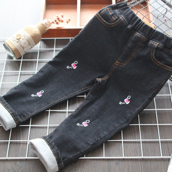 Νέο μοντέλο παιδικά τζιν με κεντήματα μπλε και μαύρο χρώμα