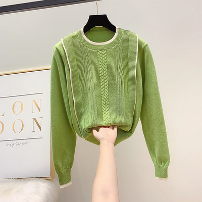 Γυναικείο πουλόβερ με στρογγυλη λαιμόκοψη σε τέσσερα χρώματα