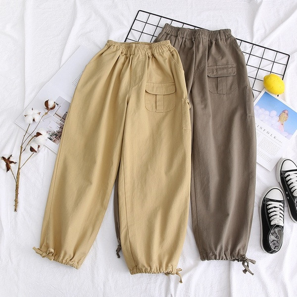 Pantaloni sport de dama cu buzunare si talie inalta