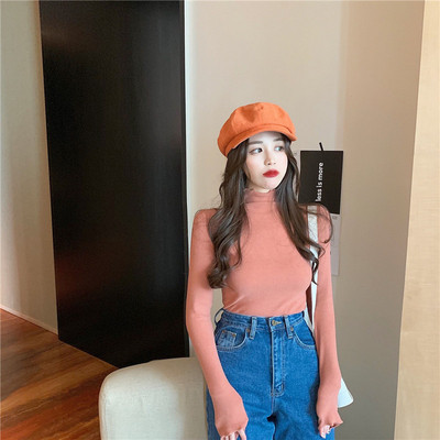 Μοντέρνα γυναικεία μπλούζα με κολάρο σε διάφορα χρώματα